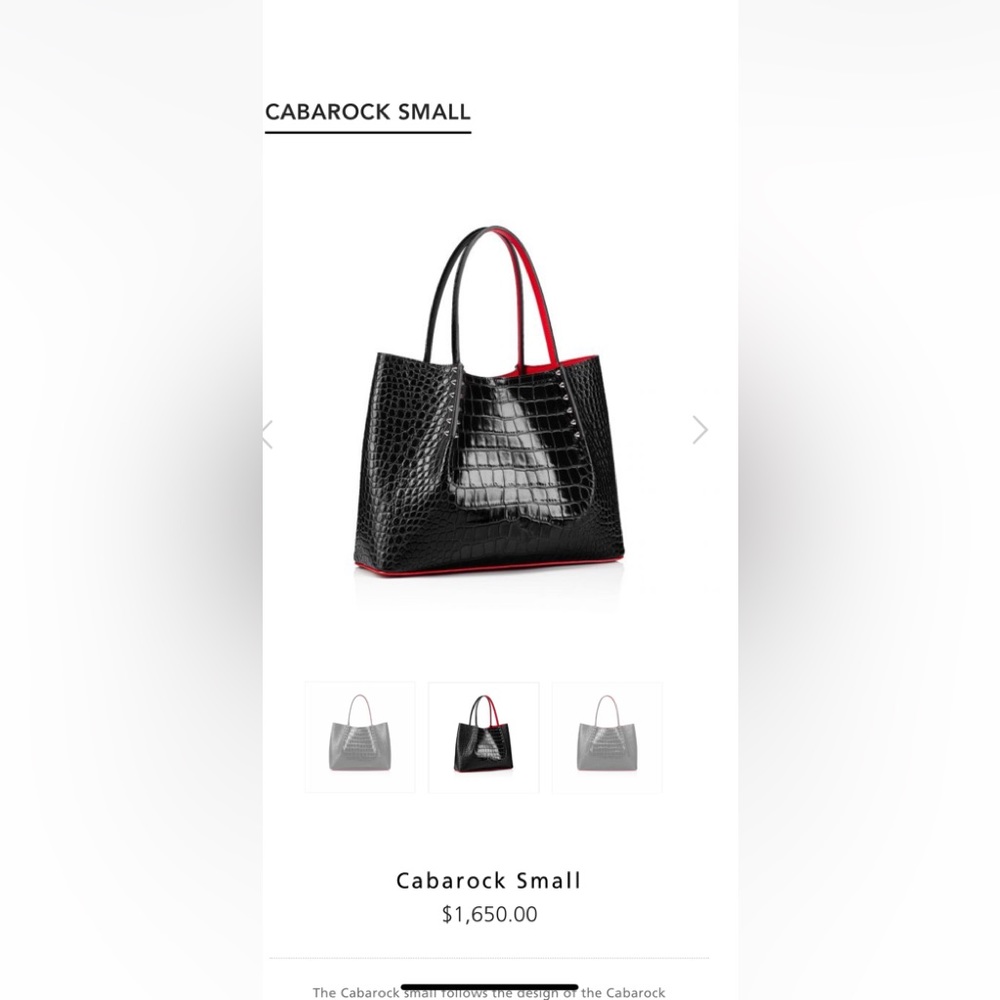 Cabarock Small Croc Bag - Picture 2 of 4